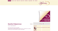 Desktop Screenshot of gasthofalpenrose.com